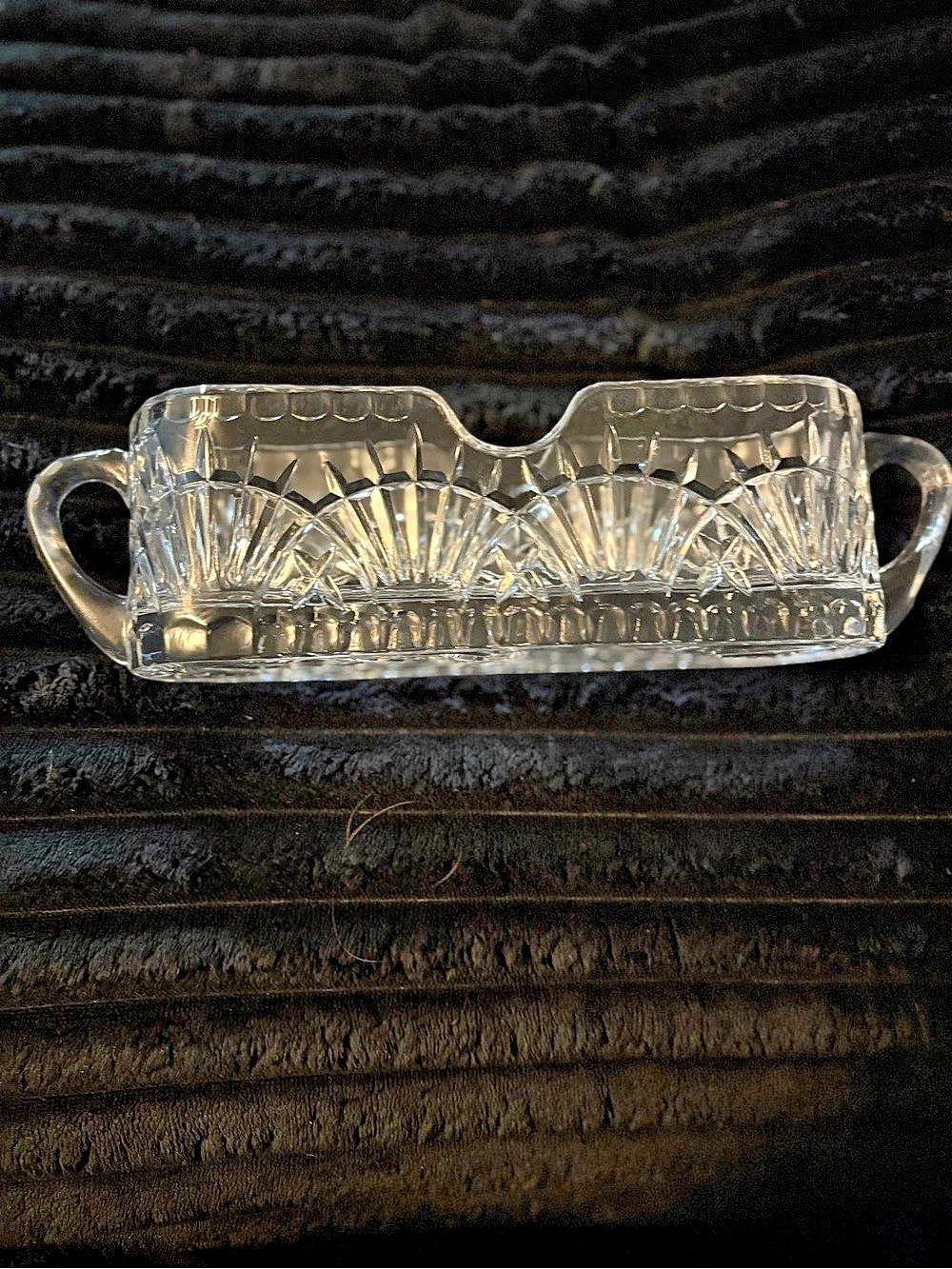 Vintage Godinger Shannon Crystal Freedom caddy medium